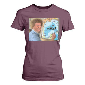 Funny America's Gulf Mexico T Shirt For Women Presdent Trump TS10 Maroon Print Your Wear