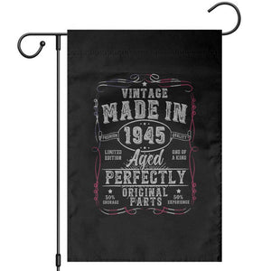 Vintage 1945 Garden Flag Aged Perfectly 80th Birthday Gift American Flag TS10 Black Print Your Wear