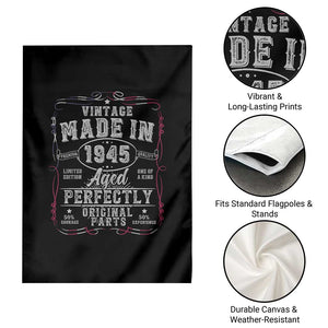 Vintage 1945 Garden Flag Aged Perfectly 80th Birthday Gift American Flag TS10 Print Your Wear