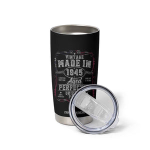 Vintage 1945 Tumbler Cup Aged Perfectly 80th Birthday Gift American Flag TS10 Print Your Wear