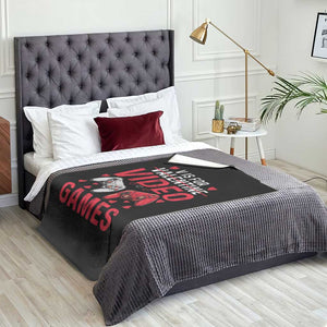Funny Valentines Gamer Throw Blanket V is for Video Games TS10 Print Your Wear
