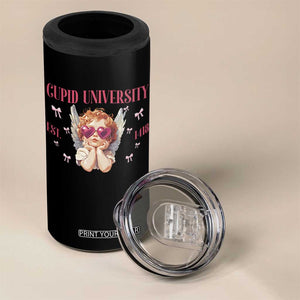 Cupid University 4 in 1 Can Cooler Tumbler Cute Valentines Day Funny College TS10 Print Your Wear