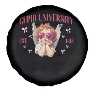 Cupid University Spare Tire Cover Cute Valentines Day Funny College TS10 Print Your Wear