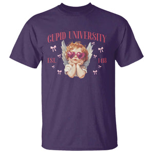 Cupid University T Shirt Cute Valentines Day Funny College TS10 Purple Print Your Wear