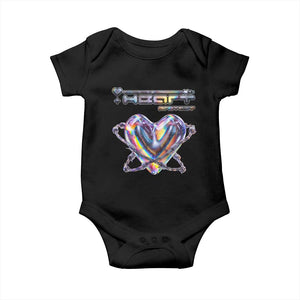 Funny Anti Valentines Day Baby Onesie Heart Protect Anti Love Single Day TS10 Black Print Your Wear