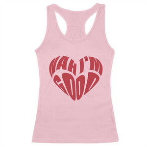 Anti Valentines Day Racerback Tank Top Heart Nah Im Good Funny Single Awareness Gift TS10 Light Pink Print Your Wear