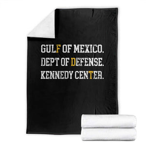 Subtle FDT Throw Blanket Vintage Gulf of Mexico Dept Of Defense Kennedy Center TS10 Black Print Your Wear