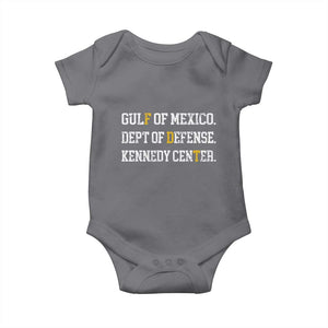 Subtle FDT Baby Onesie Vintage Gulf of Mexico Dept Of Defense Kennedy Center TS10 Charcoal Print Your Wear