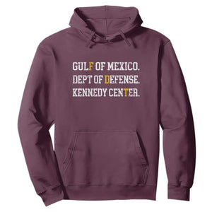 Subtle FDT Hoodie Vintage Gulf of Mexico Dept Of Defense Kennedy Center TS10 Maroon Print Your Wear