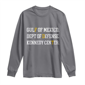 Subtle FDT Long Sleeve Shirt Vintage Gulf of Mexico Dept Of Defense Kennedy Center TS10 Charcoal Print Your Wear