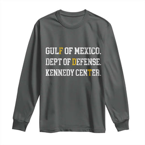 Subtle FDT Long Sleeve Shirt Vintage Gulf of Mexico Dept Of Defense Kennedy Center TS10 Dark Heather Print Your Wear