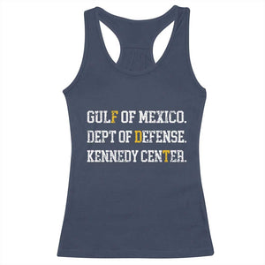Subtle FDT Racerback Tank Top Vintage Gulf of Mexico Dept Of Defense Kennedy Center TS10 Navy Print Your Wear