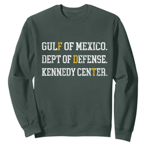 Subtle FDT Sweatshirt Vintage Gulf of Mexico Dept Of Defense Kennedy Center TS10 Dark Forest Green Print Your Wear