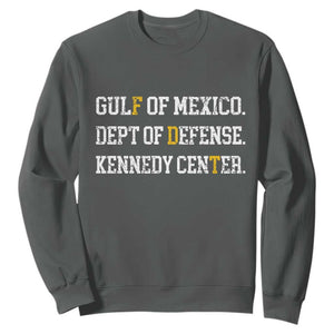 Subtle FDT Sweatshirt Vintage Gulf of Mexico Dept Of Defense Kennedy Center TS10 Dark Heather Print Your Wear