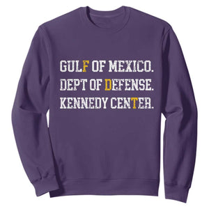 Subtle FDT Sweatshirt Vintage Gulf of Mexico Dept Of Defense Kennedy Center TS10 Purple Print Your Wear