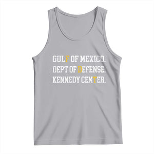 Subtle FDT Tank Top Vintage Gulf of Mexico Dept Of Defense Kennedy Center TS10 Athletic Heather Print Your Wear
