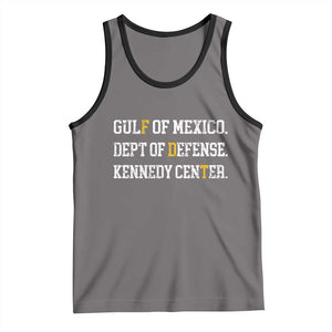 Subtle FDT Tank Top Vintage Gulf of Mexico Dept Of Defense Kennedy Center TS10 Deep Heather Black Print Your Wear