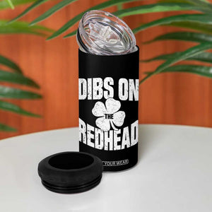 Funny Irish St Patricks Day Shamrock Dibs On The Redhead 4 in 1 Can Cooler Tumbler TS10 Print Your Wear