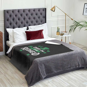 Funny Irish St Patricks Day Dibs On The Redhead Throw Blanket Lucky Shamrock Clovers TS10 Print Your Wear