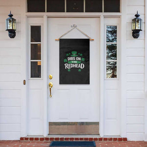 Funny Irish St Patricks Day Dibs On The Redhead Garden Flag Lucky Shamrock Clovers TS10 Print Your Wear