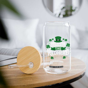 Funny Irish St Patricks Day Dibs On The Redhead Glass Can Lucky Shamrock Clovers TS10 Print Your Wear