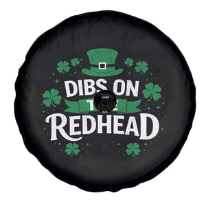 Funny Irish St Patricks Day Dibs On The Redhead Spare Tire Cover Lucky Shamrock Clovers TS10 Print Your Wear