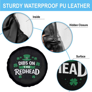 Funny Irish St Patricks Day Dibs On The Redhead Spare Tire Cover Lucky Shamrock Clovers TS10 Print Your Wear