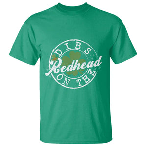 Funny Irish St Patricks Day Dibs On The Redhead T Shirt Retro Lucky Shamrock TS10 Irish Green Print Your Wear