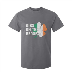 Dibs On The Redhead T Shirt For Kid Funny Irish St Patricks Day Shamrock TS10 Charcoal Print Your Wear