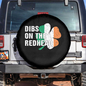Dibs On The Redhead Spare Tire Cover Funny Irish St Patricks Day Shamrock TS10 No hole Black Print Your Wear