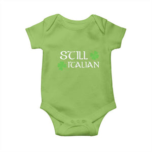 Still Italian St Patricks Day Baby Onesie Lucky Shamrock TS10 Lime Print Your Wear