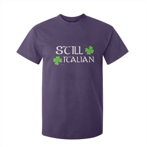 Still Italian St Patricks Day T Shirt For Kid Lucky Shamrock TS10 Purple Print Your Wear