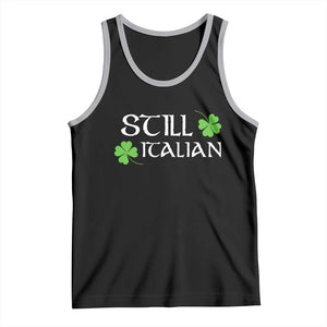 Still Italian St Patricks Day Tank Top Lucky Shamrock TS10 Black Athletic Heather Print Your Wear