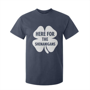Funny Irish St Patricks Day T Shirt For Kid Here for the Shenanigans TS10 Navy Print Your Wear