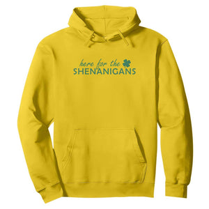 Funny Irish St Patricks Day Hoodie Here For The Shenanigan Shamrock TS10 Daisy Print Your Wear