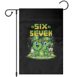 Funny Irish St Patricks Day 67 Garden Flag Six Seven Brainrot Italian Gaming 6 7 Meme Gen Alpha Slang TS10 Black Print Your Wear