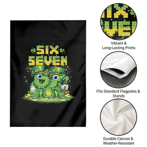 Funny Irish St Patricks Day 67 Garden Flag Six Seven Brainrot Italian Gaming 6 7 Meme Gen Alpha Slang TS10 Print Your Wear