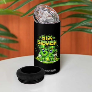 Funny Irish St Patricks Day 67 4 in 1 Can Cooler Tumbler Six Seven Brainrot Italian Gaming 6 7 Meme Gen Alpha Slang TS10 Print Your Wear