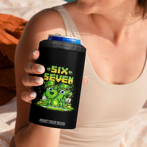 Funny Irish St Patricks Day 67 4 in 1 Can Cooler Tumbler Six Seven Brainrot Italian Gaming 6 7 Meme Gen Alpha Slang TS10 Print Your Wear