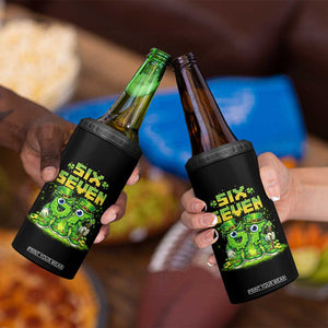 Funny Irish St Patricks Day 67 4 in 1 Can Cooler Tumbler Six Seven Brainrot Italian Gaming 6 7 Meme Gen Alpha Slang TS10 Print Your Wear