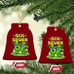 Funny Irish St Patricks Day 67 Ceramic Ornament Six Seven Brainrot Italian Gaming 6 7 Meme Gen Alpha Slang TS10 Print Your Wear