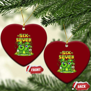 Funny Irish St Patricks Day 67 Ceramic Ornament Six Seven Brainrot Italian Gaming 6 7 Meme Gen Alpha Slang TS10 Print Your Wear