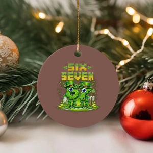 Funny Irish St Patricks Day 67 Ceramic Ornament Six Seven Brainrot Italian Gaming 6 7 Meme Gen Alpha Slang TS10 1pc Mocha Print Your Wear
