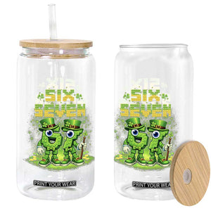 Funny Irish St Patricks Day 67 Glass Can Six Seven Brainrot Italian Gaming 6 7 Meme Gen Alpha Slang TS10 Print Your Wear