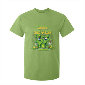 Funny Irish St Patricks Day 67 T Shirt For Kid Six Seven Brainrot Italian Gaming 6 7 Meme Gen Alpha Slang TS10 Lime Print Your Wear