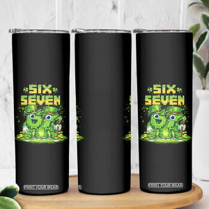 Funny Irish St Patricks Day 67 Skinny Tumbler Six Seven Brainrot Italian Gaming 6 7 Meme Gen Alpha Slang TS10 Print Your Wear