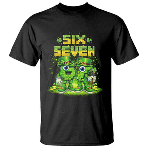 Funny Irish St Patricks Day 67 T Shirt Six Seven Brainrot Italian Gaming 6 7 Meme Gen Alpha Slang TS10 Black Print Your Wear