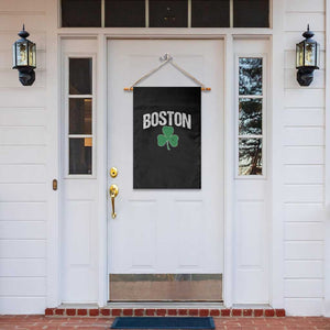 Boston Garden Flag St Patricks Day Irish Green Shamrock Massachusetts TS10 Print Your Wear