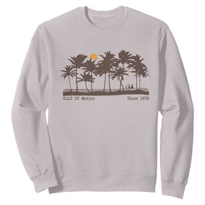 Gulf of Mexico Sweatshirt Since 1672 Vintage 70s Retro Vintage TS10 Ice Gray Print Your Wear