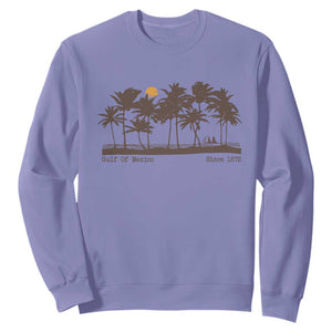 Gulf of Mexico Sweatshirt Since 1672 Vintage 70s Retro Vintage TS10 Violet Print Your Wear